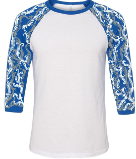 Swirls blue, grey, and white 