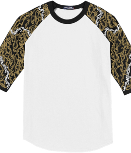 Swirls gold, black, and white scatter