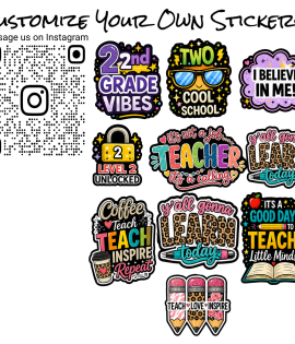 2nd Grade Graphic Stickers