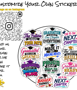 Senior Class Graduation Graphic Stickers