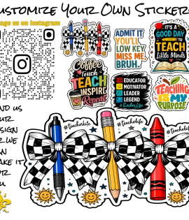 Every Day Teachers Graphic Stickers