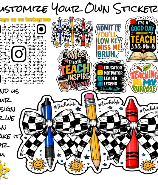 Every Day Teachers Graphic Stickers