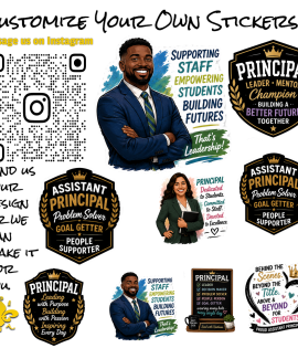 Principal &amp; Assistant Principal Stickers