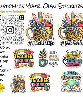 #Teacher Life Graphic Stickers