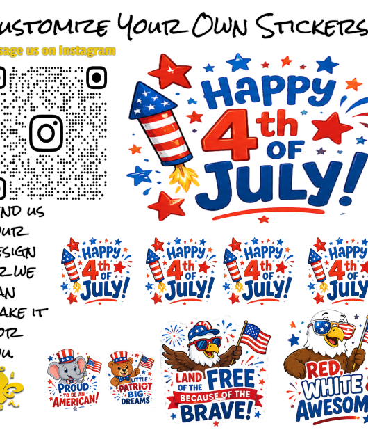4th of July Stickers