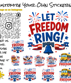 4th of July Stickers