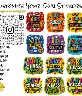 Art Teacher Graphic Stickers