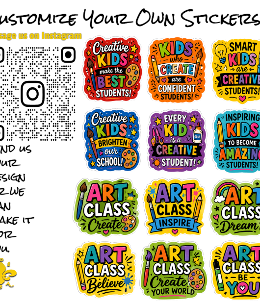 Art Teacher Graphic Stickers