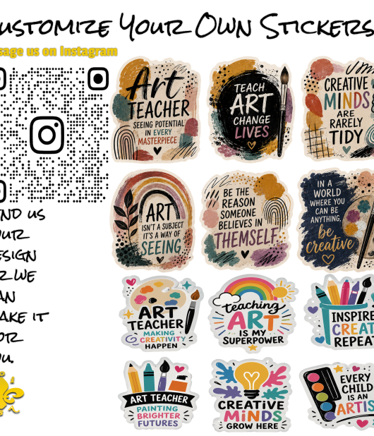 Art Teacher Graphic Stickers